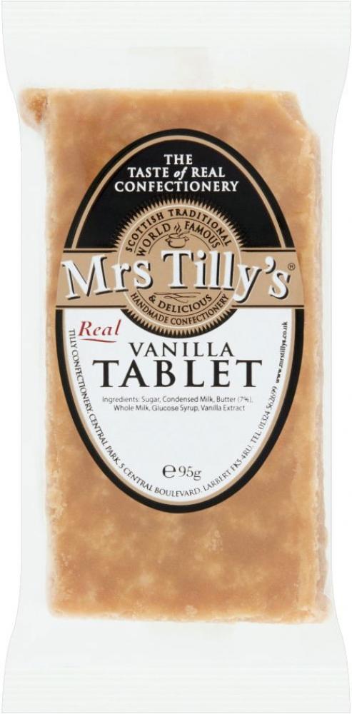Mrs Tilly's Vanilla Tablet 90g (Feb - Nov 23) RRP £1 CLEARANCE XL 39p or 3 for 99p